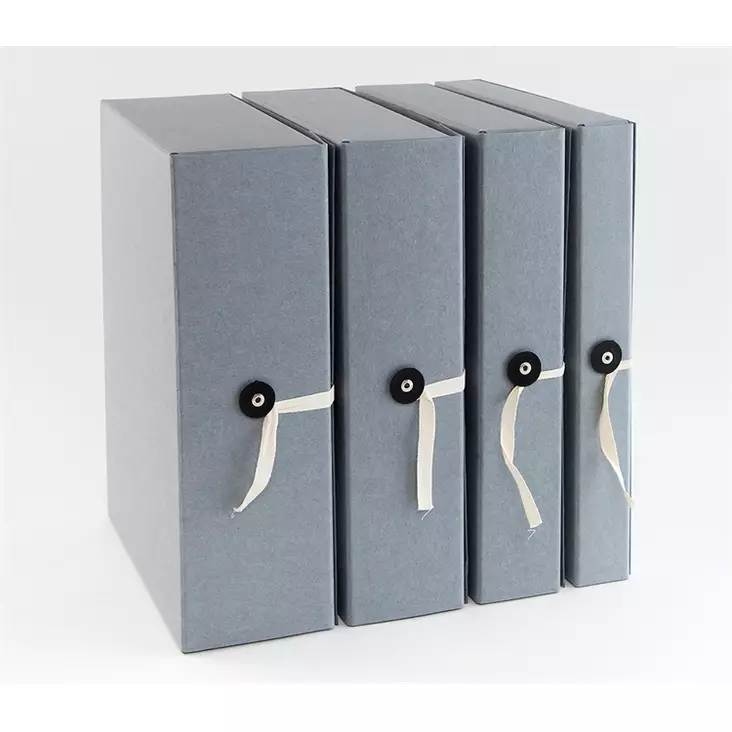 Arkistokotelo A4 10cm nappi/nauha pysyvään arkistointiin - Arkistointi - 76715 - 1