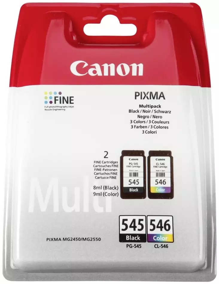 Canon CL-546 / PG-545 Multi Pack mustekasetit - Canon mustesuihkupatruunat - 8287B005 - 1