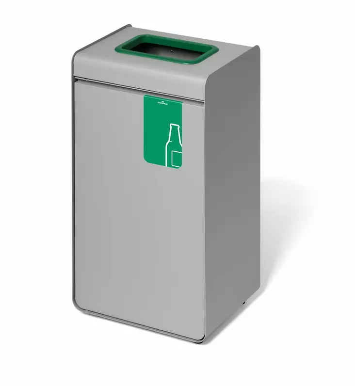 DURASORT® 55L kierrätettävien materiaalien keräysastia vihreä lasille - Paperikorit, roskakorit - 321405 - 1