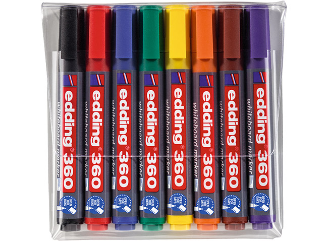 EDDING 360/8 VALKOTAULUKYNÄSARJA - Valkotaululutussit - 73235 - 1