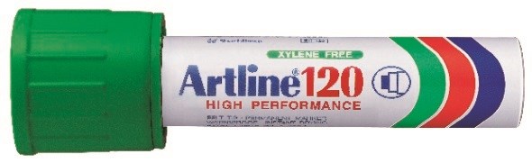 Huopakynä EK-120 20mm, viisto, vihreä - Merkkauskynät, -tussit - ART012005 - 1