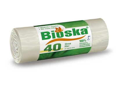 Jätepussi Bioska 40 l/30kpl - Jätepussit- ja säkit - 264035 - 1