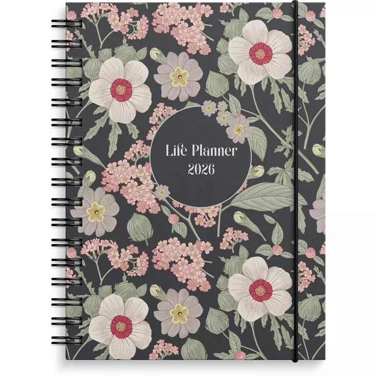 Kalenteri 2026 Life Planner Floral - Pöytäkalenterit - 398125 - 1