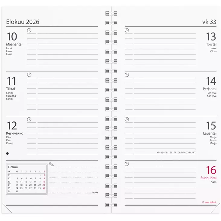 Kalenteri 2026 Master vuosipaketti - Taskukalenterit - 398015 - 1