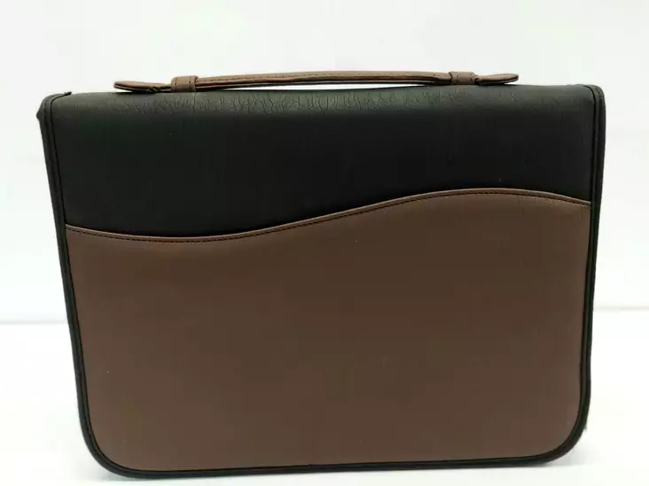 Konferenssikansio rengasmekanismilla musta/ruskea - Kansiot - 406175 - 1