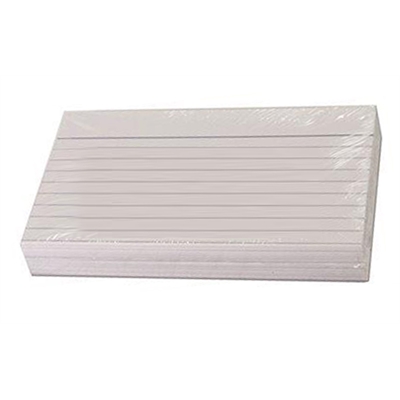 Kortistokortti A6 viivaus valkoinen/100 kpl paketti - Kirjoituspaperit ja lomakkeet, kortistot - 215115 - 1