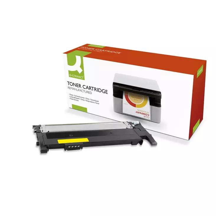 Laservärikasetti Q-CONNECT HP W2072A keltainen 0,7K - Hp laserkasetit - 394935 - 1
