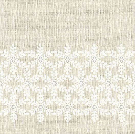 Lautasliina 40x40cm DUNI Dunilin Linen Snow, 45kpl/pkt, 1/4-taitto - Lautasliinat, Servetit - 188325 - 1