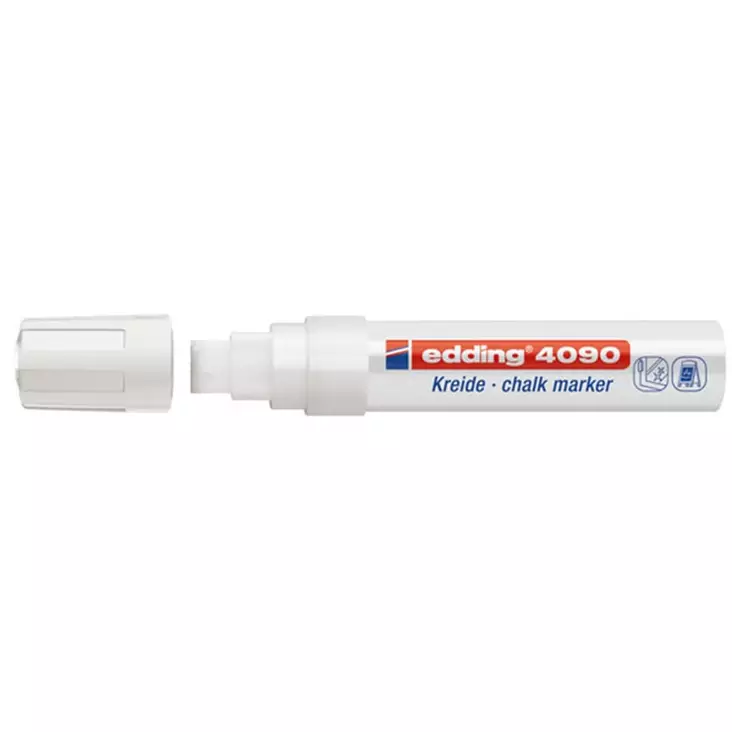 Liitutussi Edding 4-15mm valkoinen - Lasitaulutussit, liidut - 302245 - 1