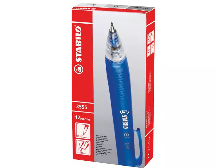 Lyijytäytekynä Stabilo 3555 0,5 mm 12 kpl - Lyijykynät - 93765 - 1