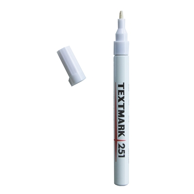 Maalikynä Textmark 251 valkoinen, viiva 1mm - Merkkauskynät, -tussit - 300285 - 2