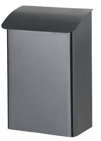 Metallinen postilaatikko lukollinen, musta, 18x29x42cm - Kiinteistövarusteet - 55465 - 1