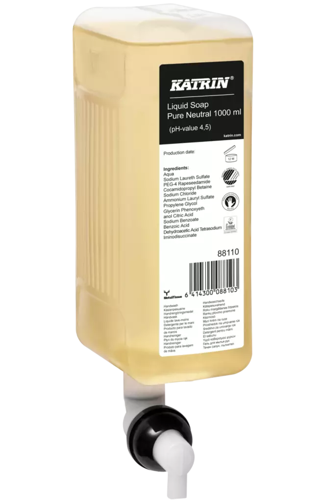 Nestesaippua Katrin Liquid Soap Pure Neutral 1000ml - Henkilöhygienia, ihon hoitotuotteet - 206155 - 3