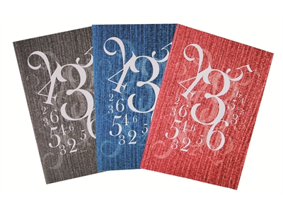 Nidottu vihko A5/80 värilajitelma numerokuosi - Nidotut vihkot - 242925 - 1