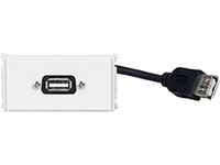 Outlet Panel USB 2.0 (A-A) - Wall Connection - WI221275 - 1