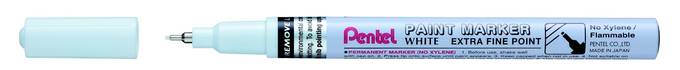 PENTEL superfine Maalikynä pysyvään merkkaamiseen 0,7 valkoinen - Merkkauskynät, -tussit - 153475 - 1