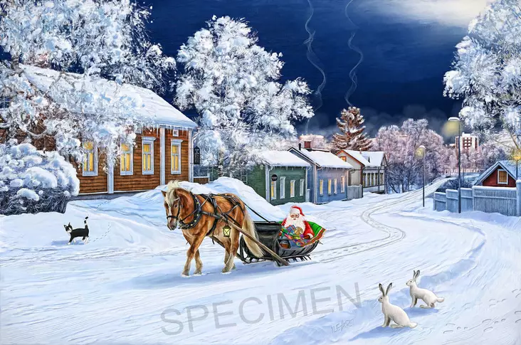 Pikisaari joulukortti omilla tiedoilla - Joulukortit - OULU5 - 1