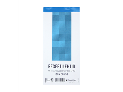 Reseptilehtiö 100X210/50 blanco - Nidotut vihkot - 242075 - 1
