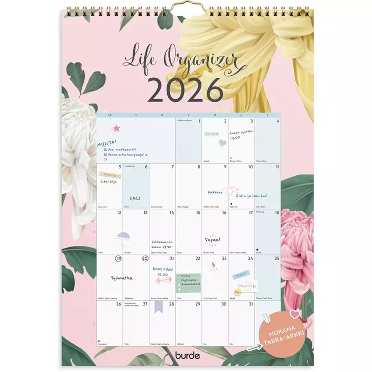 Seinäkalenteri 2026 Life Organizer - Seinäkalenterit - 398105 - 1