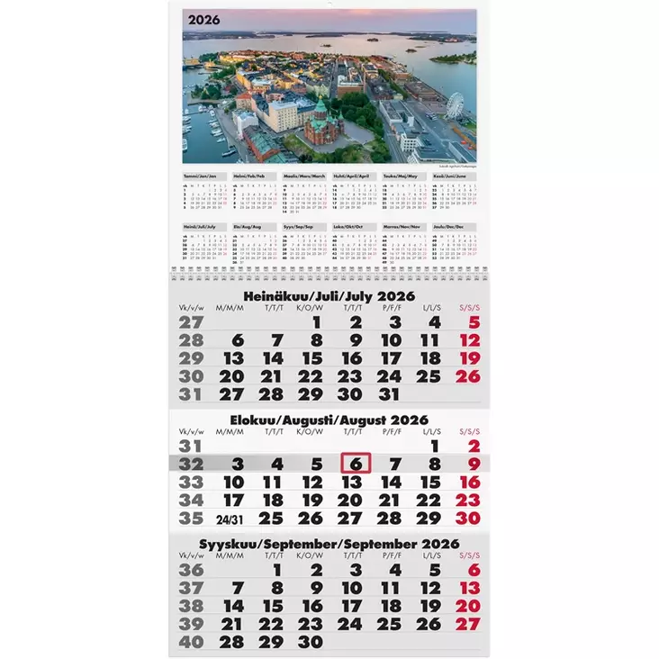 Seinäkalenteri 2026 Triplaner - Seinäkalenterit - 398085 - 1