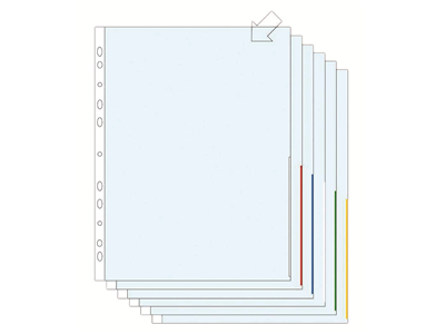 Signaalitasku A4 PP170 appelsiinipinta sininen/100 kpl - Kansiotaskut - 204025 - 1