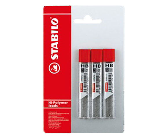 STABILO 0,5MM HB-IRTOLYIJY 3X12KPL BLIS. - Lyijykynät - 66845 - 1