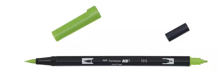 Tombow ABT Dual Brush 195 light green - Taidekynät - TOM11195 - 1