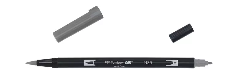 Tombow ABT Dual Brush N45 cool grey 10 - Taidekynät - TOM12035 - 1