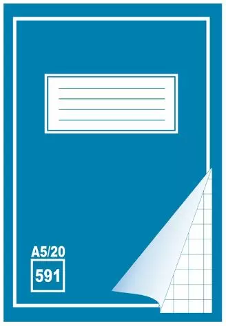 Työvihko 591 A5/20 blanko + isot ruudut - Kouluvihkot - 68405 - 2