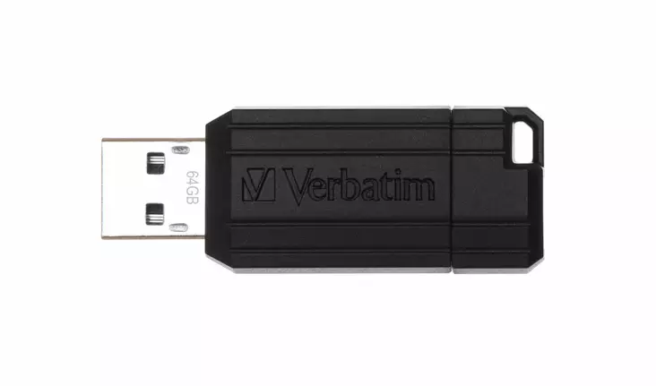 Verbatim PinStripe USB Drive 64GB Black - Muistitikut, CD-, DVD-levyt - 49065 - 1