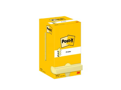 Viestilappu Post-it Z-notes 76x76mm keltainen /12 - Viestilaput, muistilaput, kuutiot - 18355 - 1