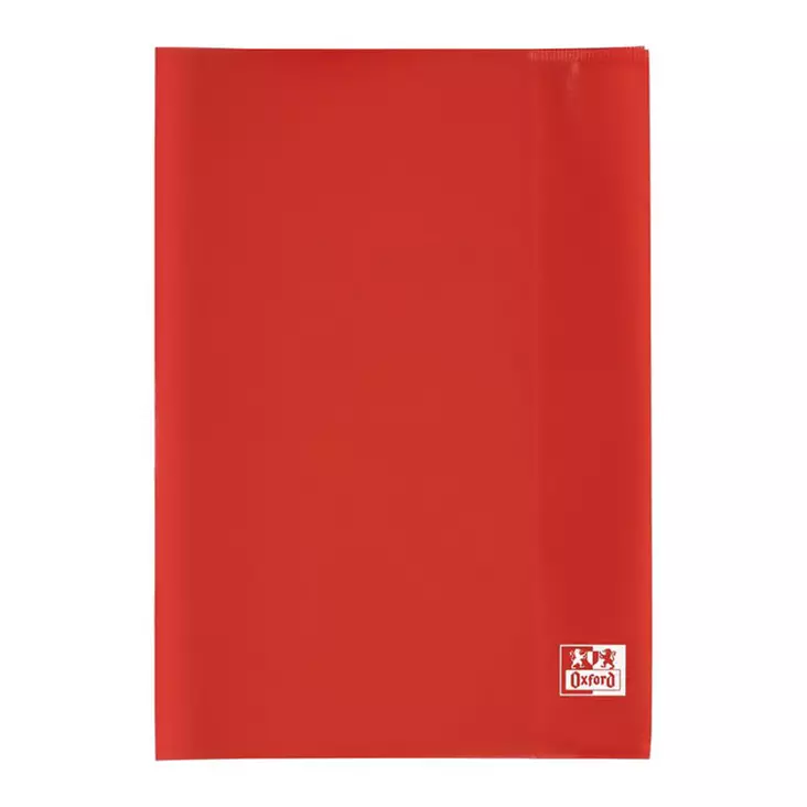 VIHKONSUOJAKANSI A5 PP LÄPIKUULT PUN/25kpl - Kouluvihkot - 18015 - 1