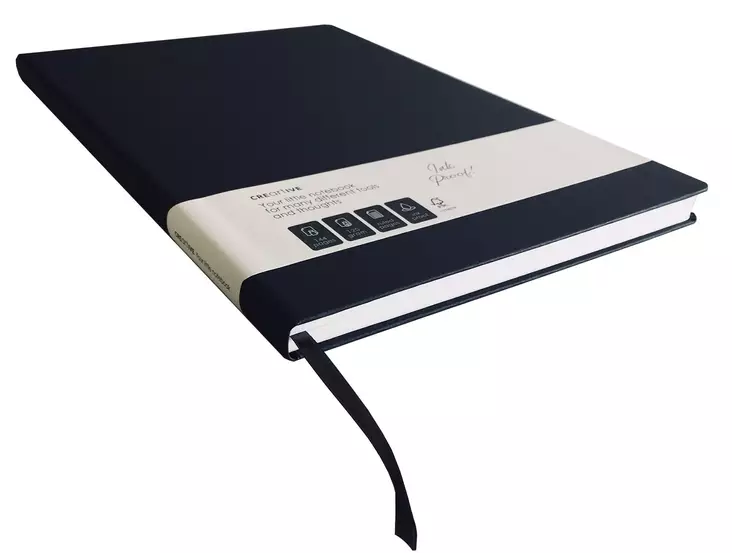 Viivoitettu Muistikirja Creartive grey A4 120gsm - Muisti- ja konttorikirjat - 421095 - 1