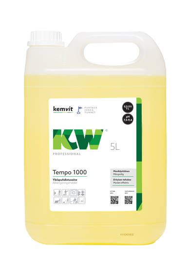 Yleispuhdistusaine 5L KW Tempo 1000 - Pesu- ja puhdistusaineet - 184475 - 1