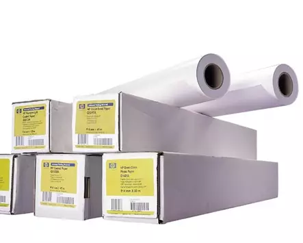 Suurtulostusrulla HP C6020B päällystetty 90G 914 mm x 46 m - Valkoiset tulostuspaperit - 46806 - 1