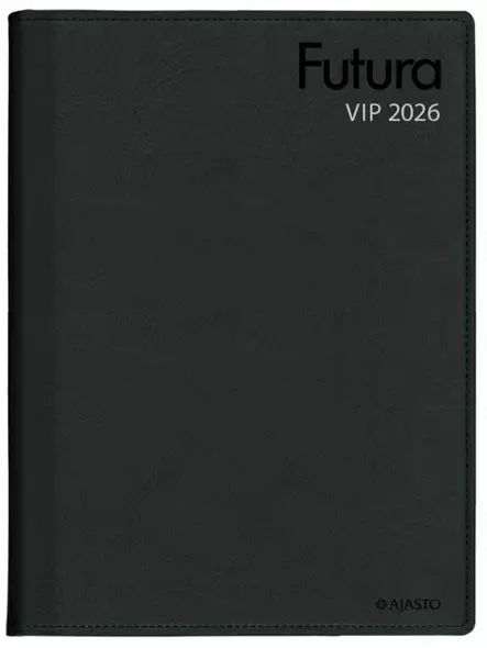 Ajasto Futura VIP 2026 pöytäkalenteri musta 210 x 297mm - Pöytäkalenterit - 2676215026 - 1