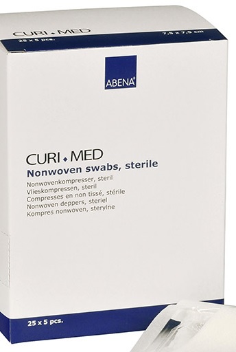 Kuitutaitos Abena 7018 Steriili 7,5x7,5cm 125kpl - Ensiapu, työsuojaus ja työterveys - 86596 - 2