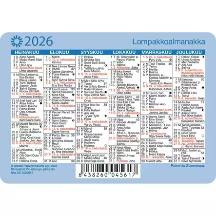 Lompakkoalmanakka 2026 - Taskukalenterit - 2671622016 - 5