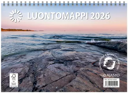 Ajasto Luontomappi 2026 seinäkalenteri 250 x 352mm - Seinäkalenterit - 2670313026 - 1