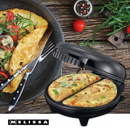 Melissa Omelettikone750W musta - Keittiölaitteet - 16250086 - 2