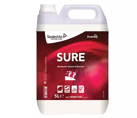 Saostumienpoisto- ja saniteettipuhdistusaine SURE 5 l - Pesu- ja puhdistusaineet - 79676 - 1