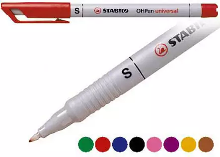 STABILO OHPEN 841/46S PERMANENT MUSTA - Merkkauskynät, -tussit - 39316 - 1