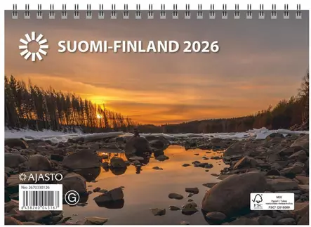 Ajasto Suomi seinäkalenteri 2026 A5 - Seinäkalenterit - 2670330126 - 1