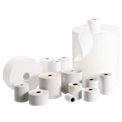 Telex-paperi 2-osainen 210/120/25.4 83m - Laskukone- ja maksupääterullat - 234666 - 1