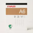 Avolehtiö Staples A6/70 ruudut 7x7 mm - Avolehtiöt - 91066 - 1