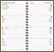 Ajasto Agenda Horizontal 2026 taskukalenteri ruskea 85 x 162 mm - Taskukalenterit - 2673108826 - 2