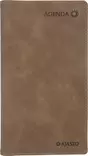 Ajasto Agenda Horizontal 2026 taskukalenteri ruskea 85 x 162 mm - Taskukalenterit - 2673108826 - 1