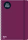 Ajasto Note A5 2026 pöytäkalenteri liila 148 x 210mm - Pöytäkalenterit - 2676260026 - 1