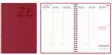 EkoViikkomuistio punainen 2026 - Pöytäkalenterit - 2386 - 1