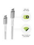 Latauskaapeli -BRD- USB-C - USB-C, valkoinen (1,2 m) - USB-tuotteet - CB12CCGR7116 - 2